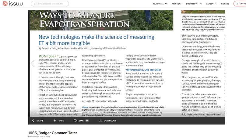 Ways to Measure Evapotranspiration