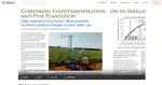 Comparing Evapotranspiration on an irrigated potato field and pine plantation